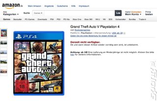 Amazon Lists GTA V on PS4!