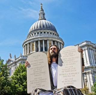 Jesus somehow got hold of the 10 Commandments.
