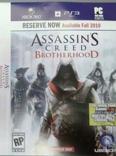 Assassin's Creed Brotherhood Confirmed 