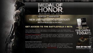 Battlefield 3 Beta Piggybacks Medal of Honor