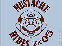 Cheeky Mustache Rides Mario T-Shirt