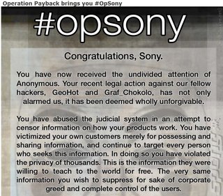 Sony Hacked by 'Anonymous' with Wrath!