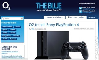 PS4s On Sale in UK O2 Phone Shop Deal