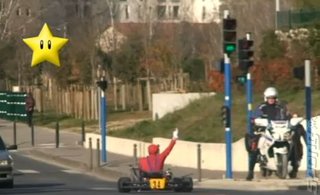 Dangerous Madness with Real Life Paris Mario Kart