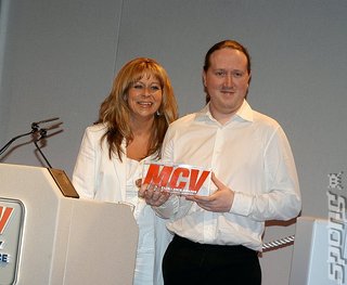 James Honeywell and Dawn Paine of Nintendo at the MCV awards