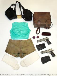 Lara Croft auctions clothing for charity