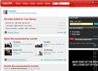 A last.fm page... for free!