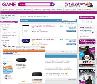PlayStation Vita Priced at GAME and Play - Not £240