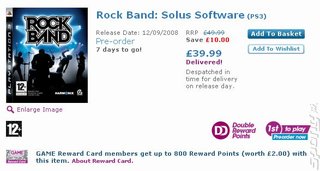 Rock Band PS3 Coming Next Week?