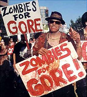 Some zombies campaigning for better horror games last week