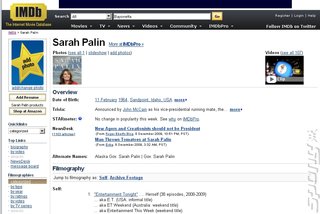 Sarah Palin & the Video Game Search