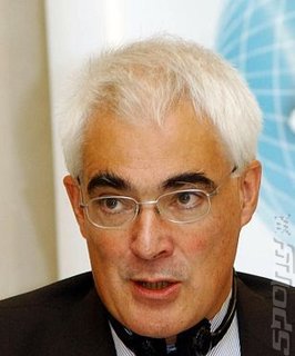 Chancellor Alastair Darling. Come on, Darling.. the games people want tax breaks.