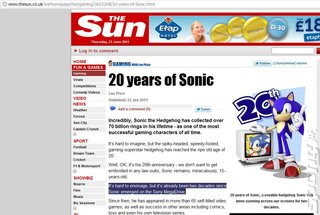 The Sun Puts Sonic on Sony MegaDrive