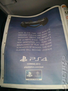 UK Newspaper Ad Confirms PS4 2013 Launch