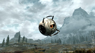 Valve Creates Portal 2 Space Core Mod for Skyrim