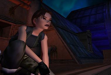 Lara Croft - like us, keeping an eye on things
