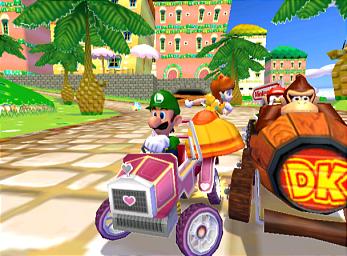 Mario Kart on Gamecube. Screenshots