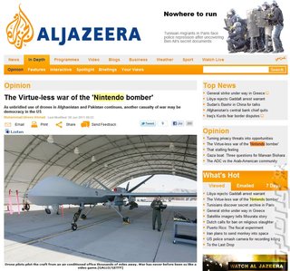 Al Jazeera on the "Nintendo Bomber"