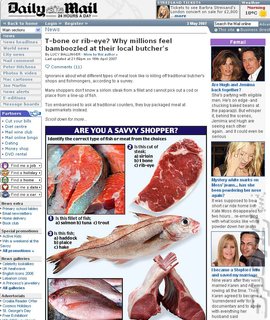 The Daily Mail: pictures of dead animals used to sell story.