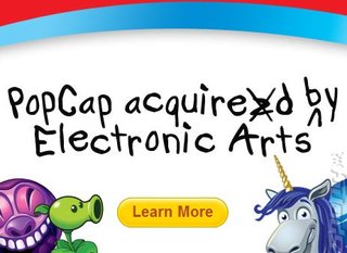 EA to Buy PopCap for £750 Million