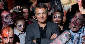 Charlie Higson with Team GameCity, yesterday