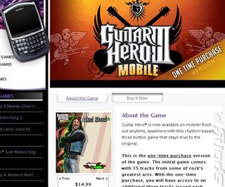 Guitar Hero for Blackberry