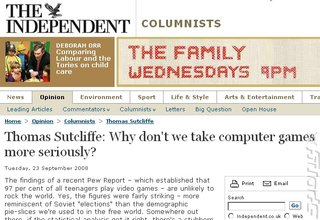 Shocking Mainstream Media Video Game Comment