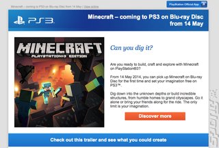 Minecraft PS3 Coming to Retail?