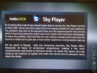 Sky and Microsoft Blame Demand for Xbox 360 Player Problem