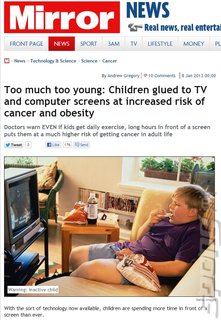 UK Tabloid Journalist Skews Video Game Kid's Cancer Warning