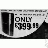 UPDATE: WH Smith Cuts PS3 Price to £399.99
