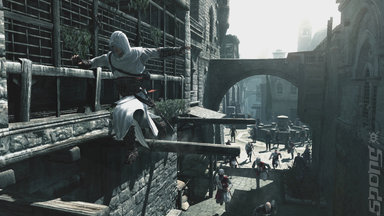 Everyone's desperate for a look up Altair's skirt.