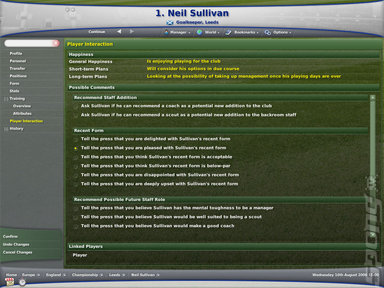 Football Manager 2007 - Official Website and Latest Info