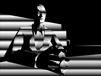 A stern looking man from Killer 7, or is it Capcom's bank manager?