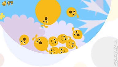 Screen from LocoRoco on PSP.